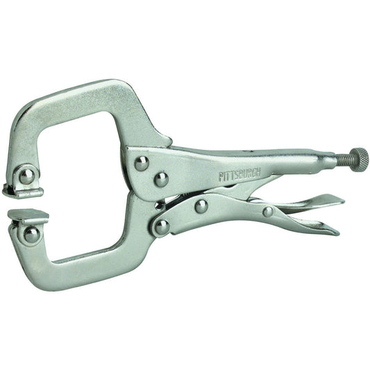 Swivel Pad C-Clamp Locking Pliers 6"