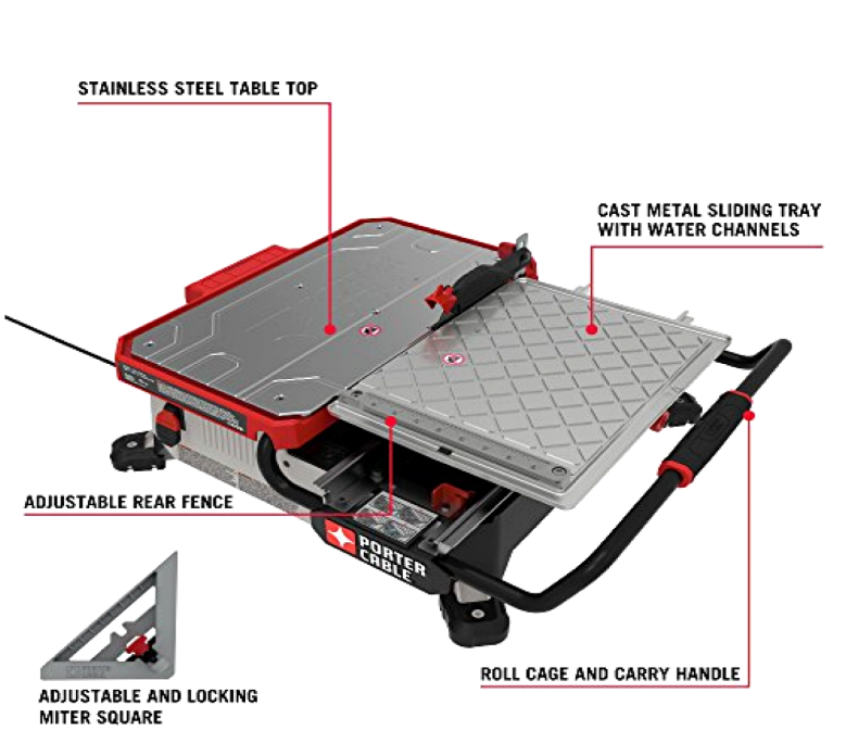 17” Table top wet tile saw Porter Cable