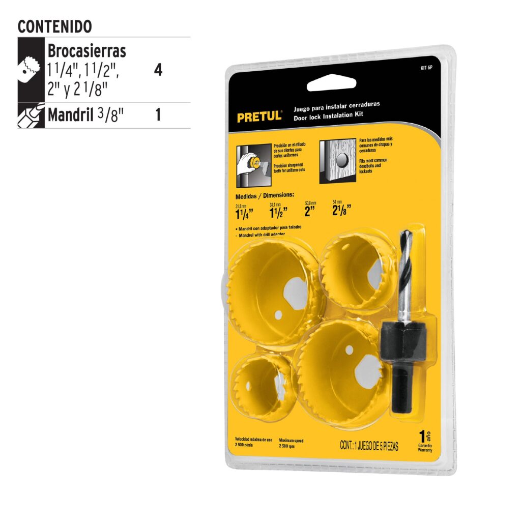 Juego De Hole Saw 5pc