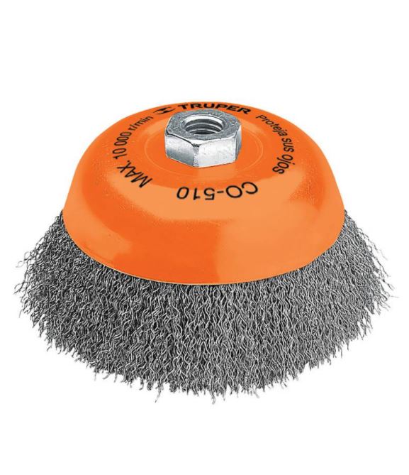 Cepillo de Copa, Alambre Fino Para Grinder 4"