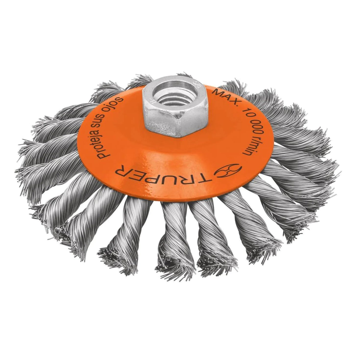 Disco Trenzado Tipo Cónico Para Grinder 5"