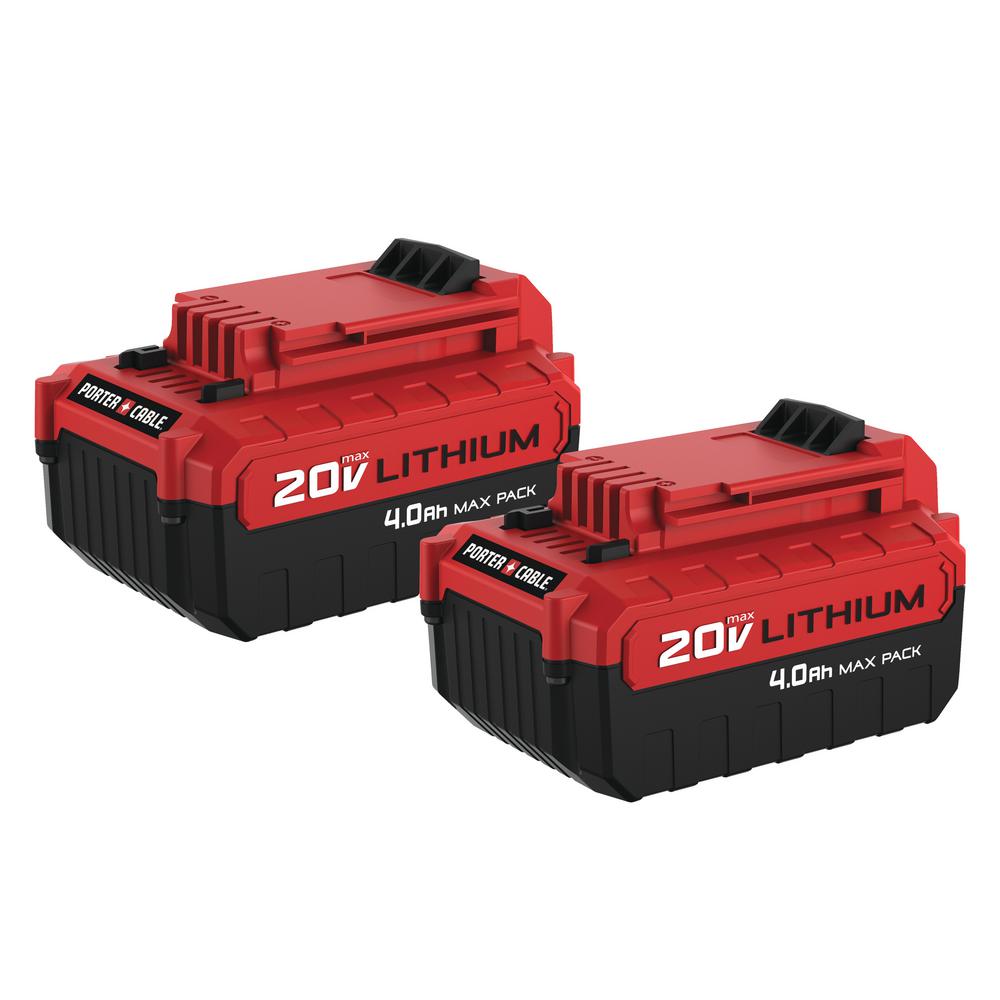 Set Baterías ion de litio/Set Battery lithium-ion 20V/4.0AH Porter Cable