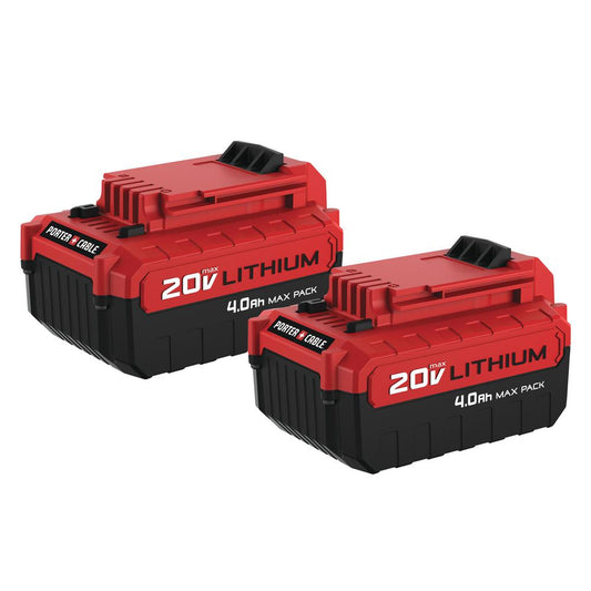 Set Baterías ion de litio/Set Battery lithium-ion 20V/4.0AH Porter Cable