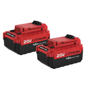 Set Baterías ion de litio/Set Battery lithium-ion 20V/4.0AH Porter Cable