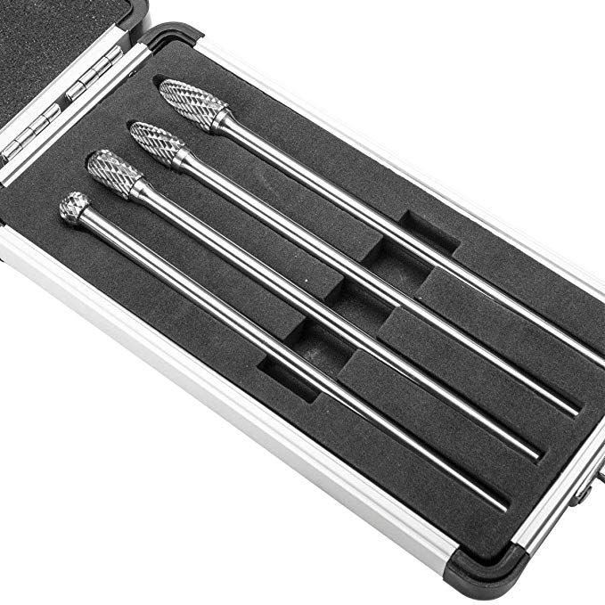 Set 4 pc Long cut carbide bits