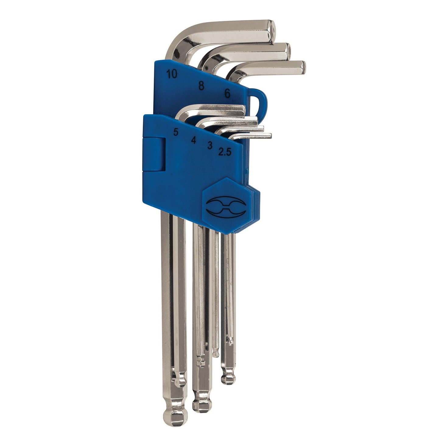 Set De Llaves Allen Largas 7Pc Metric Punta Bola con Organizador