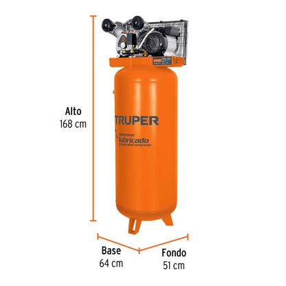 Compresor Vertical 240 L, 4 HP 220 V