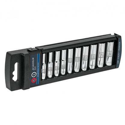 Set de 10 Copas Largas 1/4" Metrico