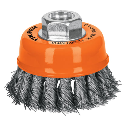 Disco De Copa, Alambre Trenzado Fino 4"