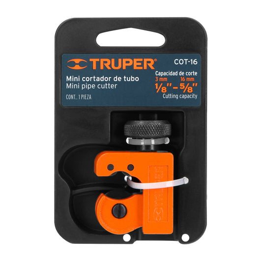 Mini Cortador de Tubo de Cobre 1/8" a 5/8" Cuchilla 18 mm