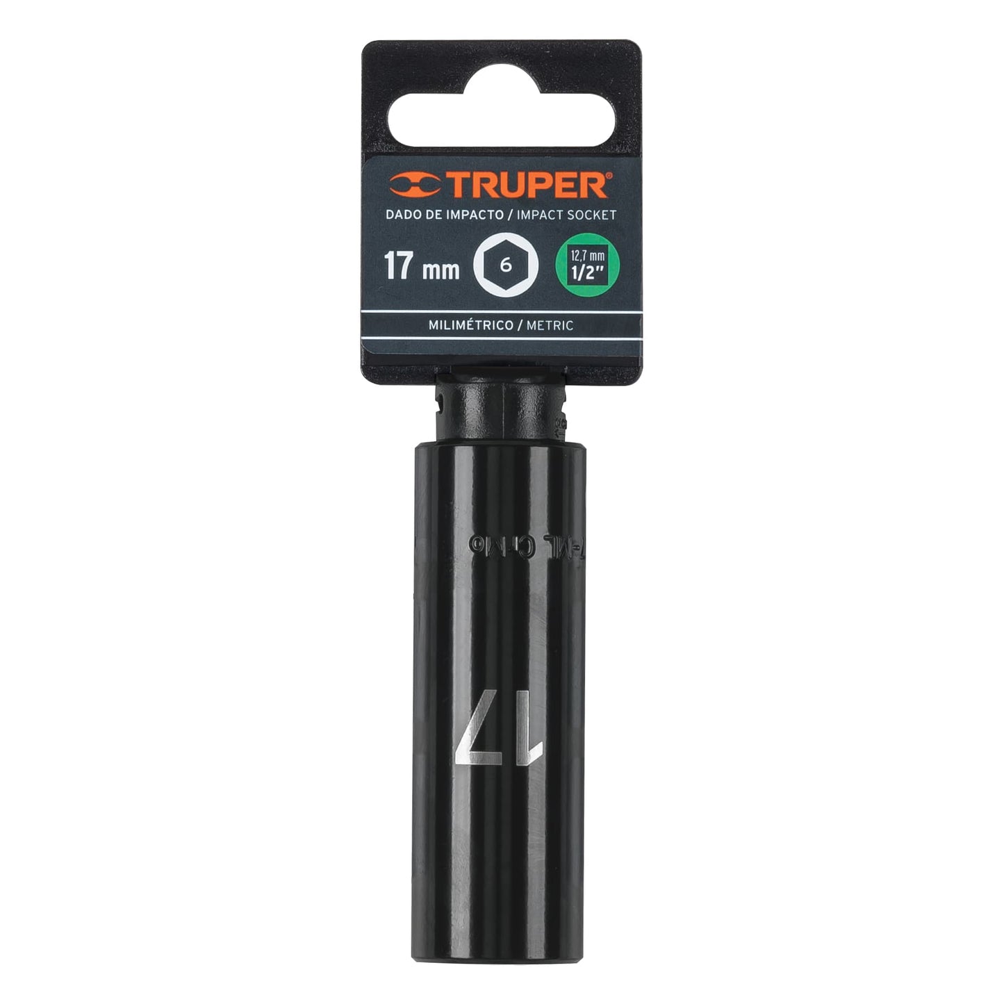 Copa Larga Dr 1/2" de Impacto 6 Punto de 17 mm