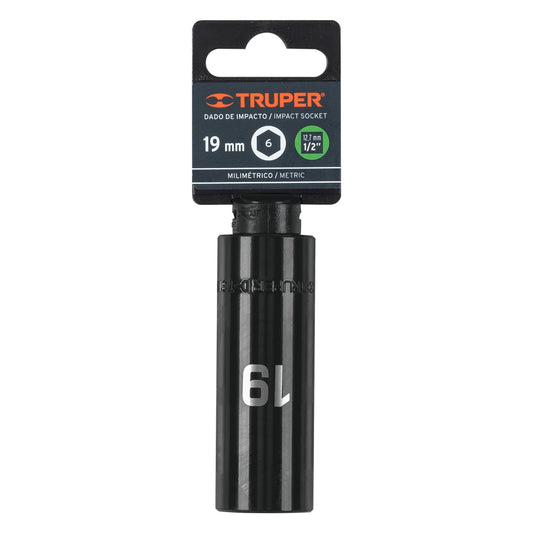 Copa Larga Dr 1/2" de Impacto 6 Punto de 19 mm