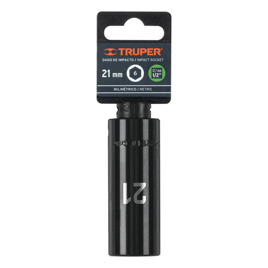 Copa Larga Dr 1/2" de Impacto 6 Punto de 21 mm