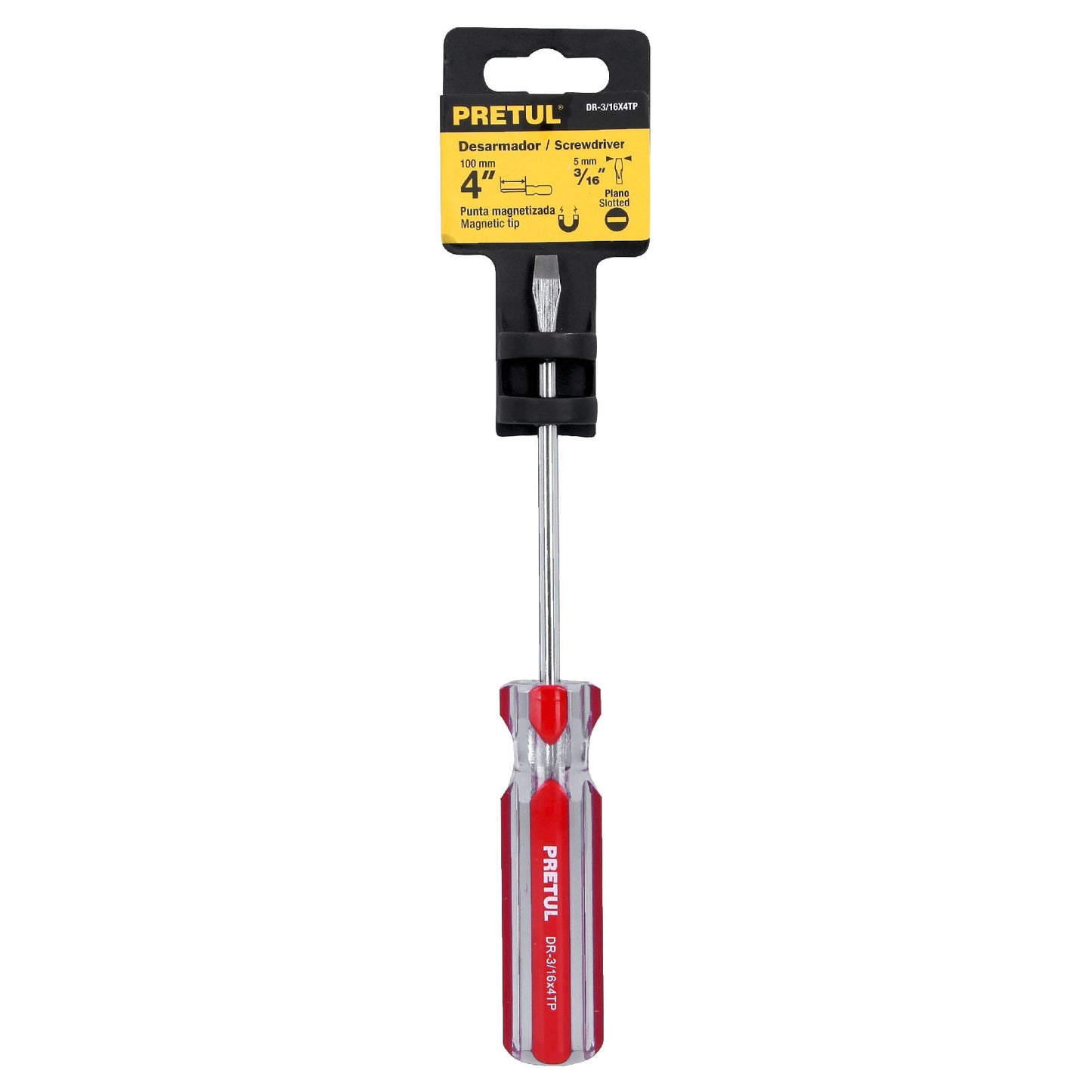 Destornillador Plano (Paleta) Largo 4"