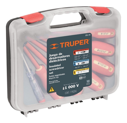 Juego 6 Destornilladores De Eléctricos y 1 Probador de Corriente