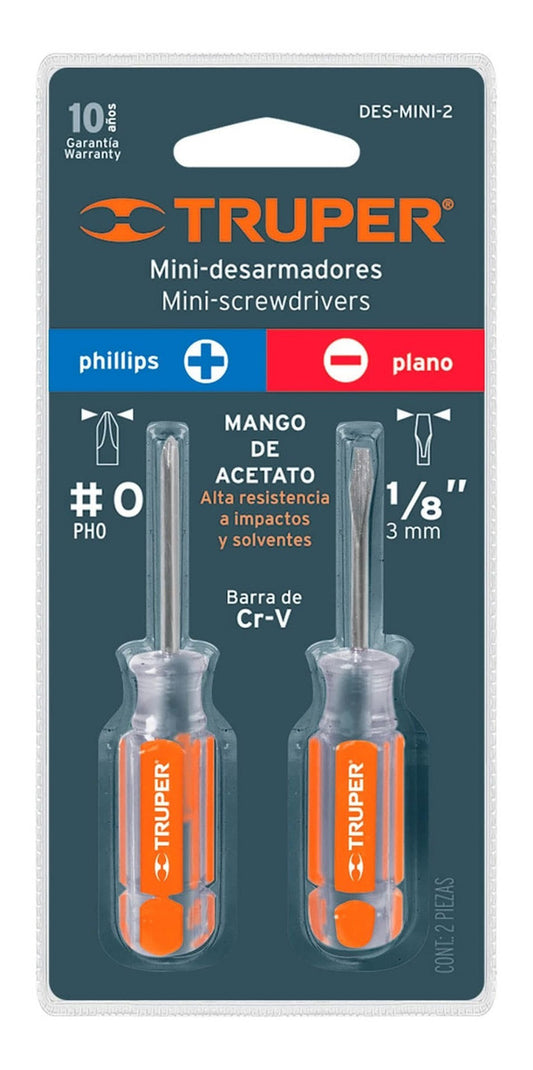 Dúo de 2 Mini Destornilladores