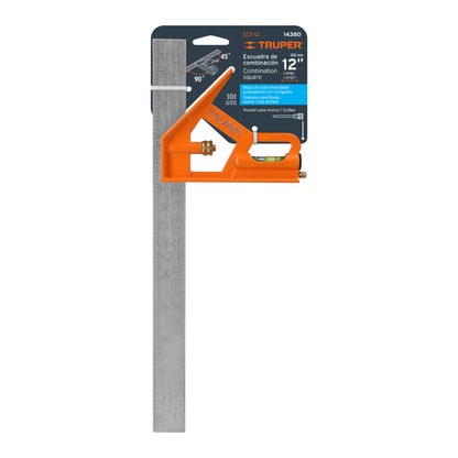 Escuadra 12" De Combinación Con Punzón Para Marcar