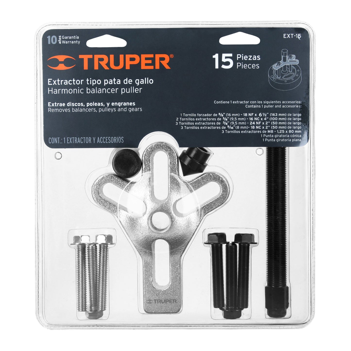 Puller Pata De Gallina, 15 Piezas