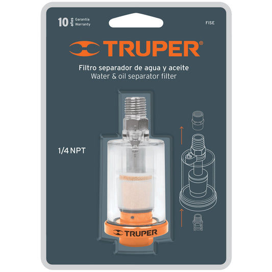 Filtro Separador de Agua y Aceite, 1/4 NPT