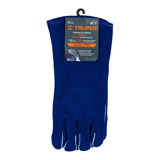 Guantes Azules Reforzados Para Soldar