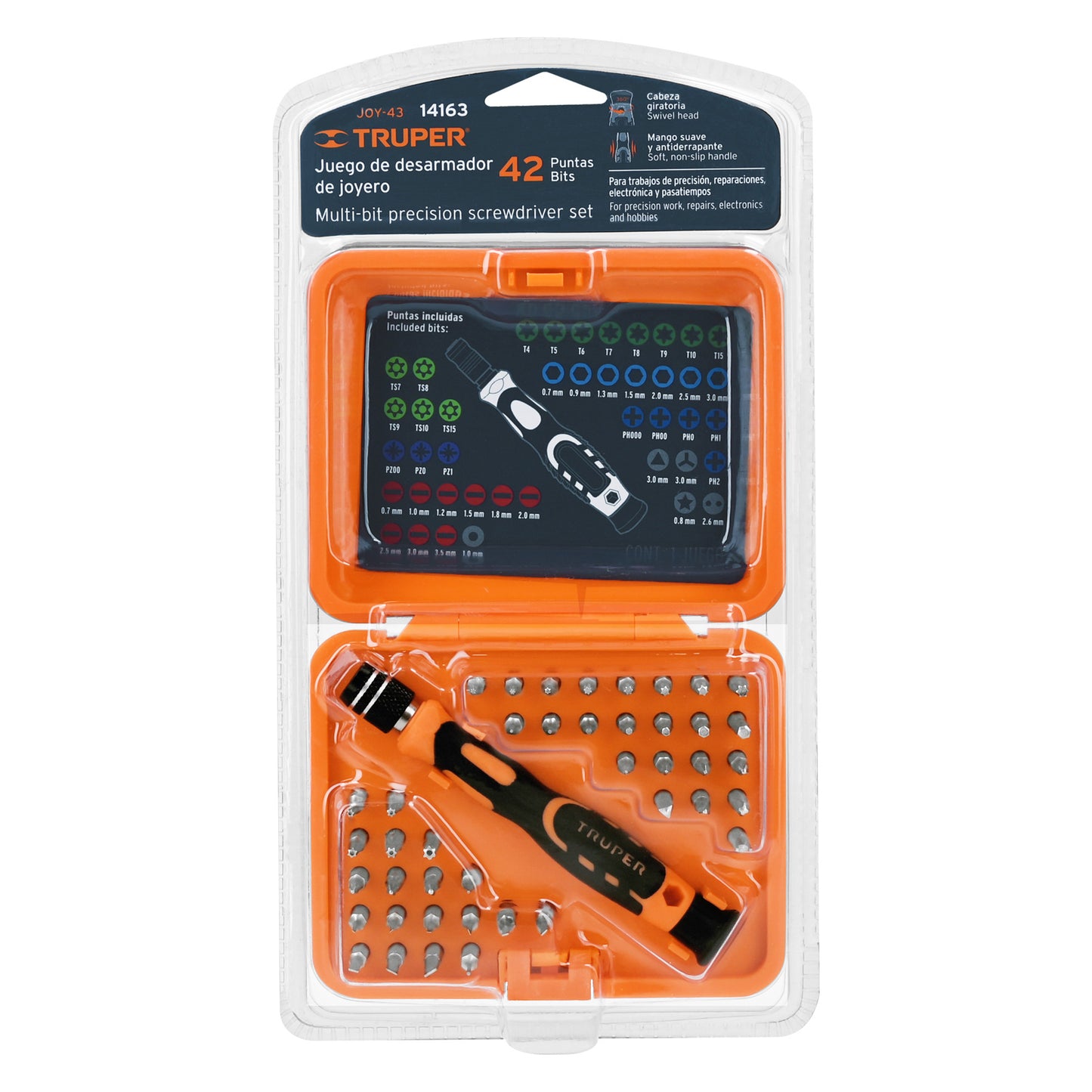 Set De Destornillador Para Joyero Con 42 Puntas