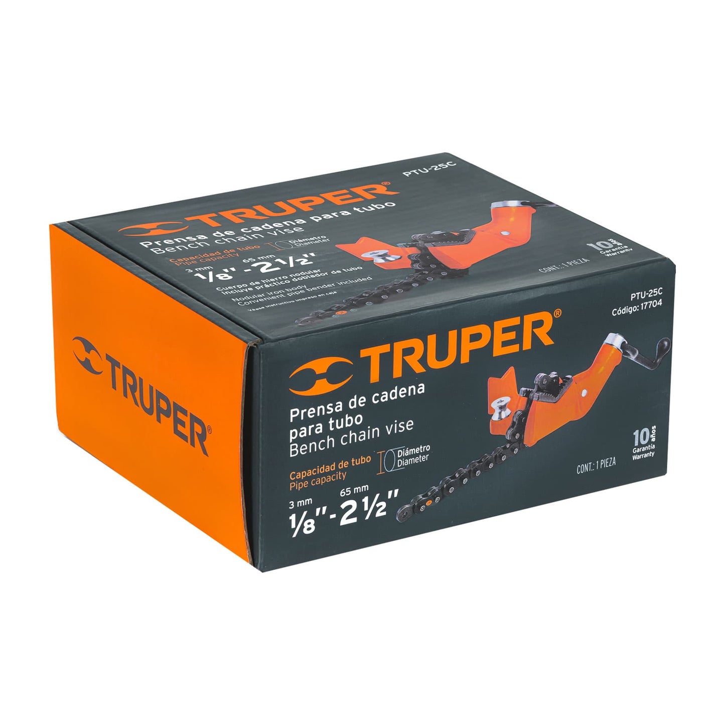 Prensa 2-1/2" de Cadena Para Tubo