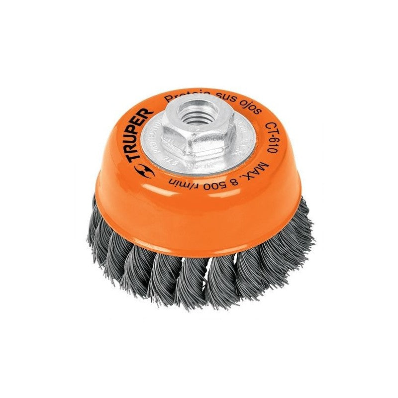 Disco De Copa, Alambre Trenzado Fino 4"