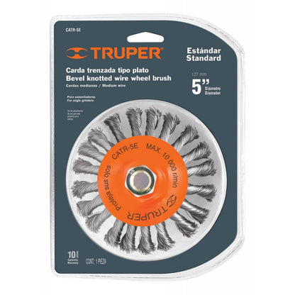 Disco Trenzado Tipo Cónico Para Grinder 5"