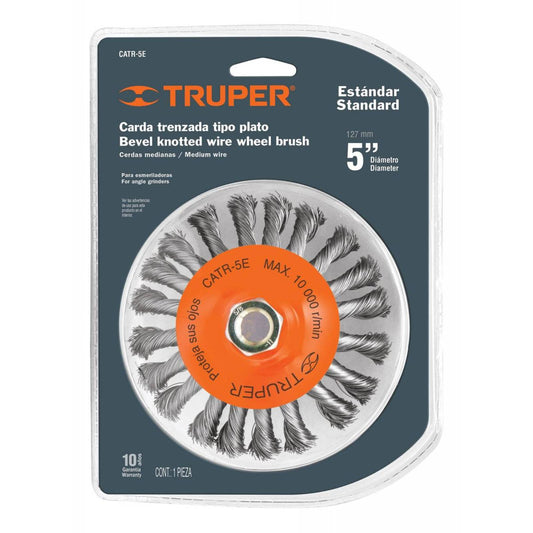 Disco Trenzado Tipo Cónico Para Grinder 5"