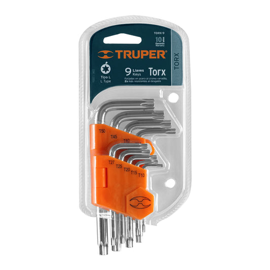 Set De Llaves Torx 9pc Con Organizador