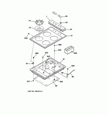 Bowl para tope de gas General Electric / Gas Burner Bowl